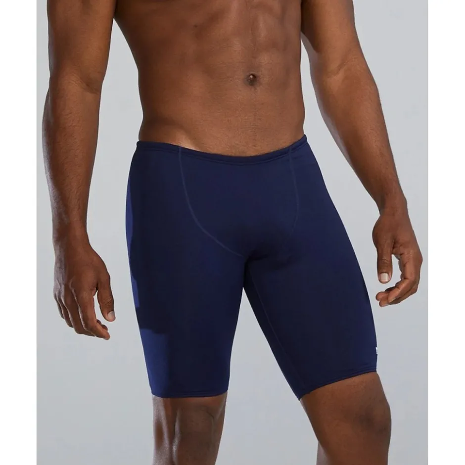 Wedstrijd Zwemkleding|Zwembroeken & Bikini'S < TYR Solid Durafast Elite® Zwemjammer Heren - navy