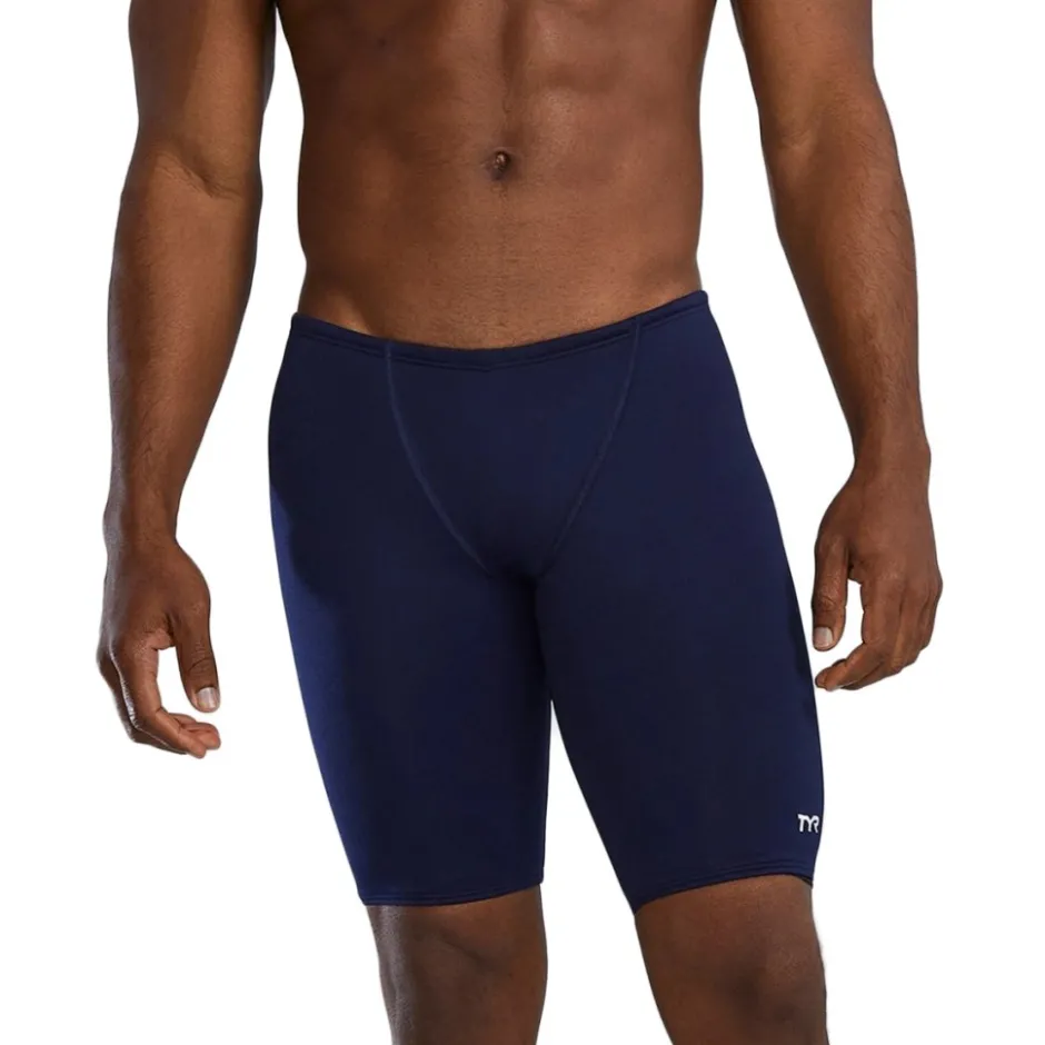 Wedstrijd Zwemkleding|Zwembroeken & Bikini'S < TYR Solid Durafast Elite® Zwemjammer Heren - navy