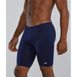 Wedstrijd Zwemkleding|Zwembroeken & Bikini'S < TYR Solid Durafast Elite® Zwemjammer Heren - navy