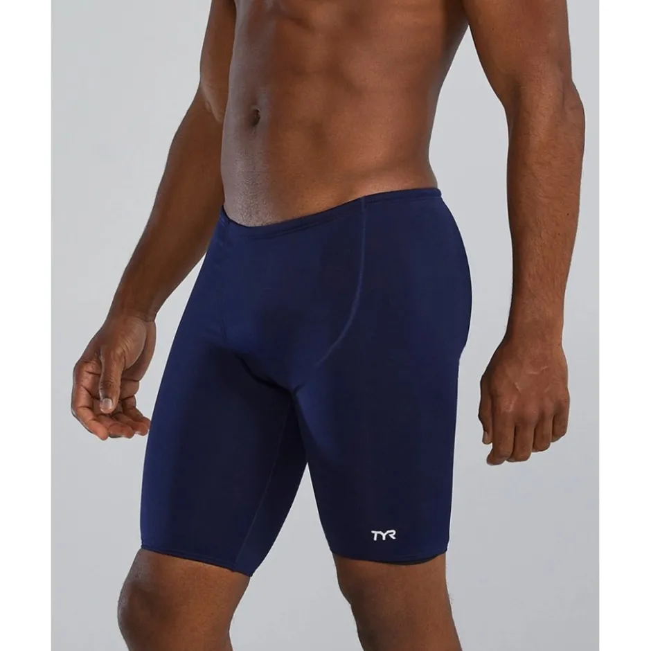 Wedstrijd Zwemkleding|Zwembroeken & Bikini'S < TYR Solid Durafast Elite® Zwemjammer Heren - navy