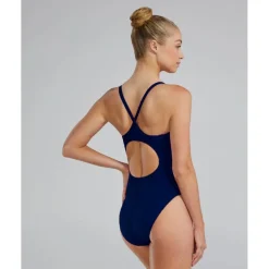 Wedstrijd Zwemkleding|Zwembroeken & Bikini'S < TYR Solid Durafast Elite® Diamondfit Badpak Dames - navy