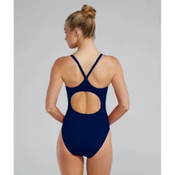 Wedstrijd Zwemkleding|Zwembroeken & Bikini'S < TYR Solid Durafast Elite® Diamondfit Badpak Dames - navy