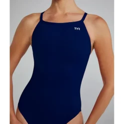 Wedstrijd Zwemkleding|Zwembroeken & Bikini'S < TYR Solid Durafast Elite® Diamondfit Badpak Dames - navy