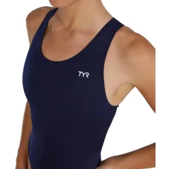 Wedstrijd Zwemkleding < TYR Solid Durafast Elite® Maxfit-A Badpak Dames - navy