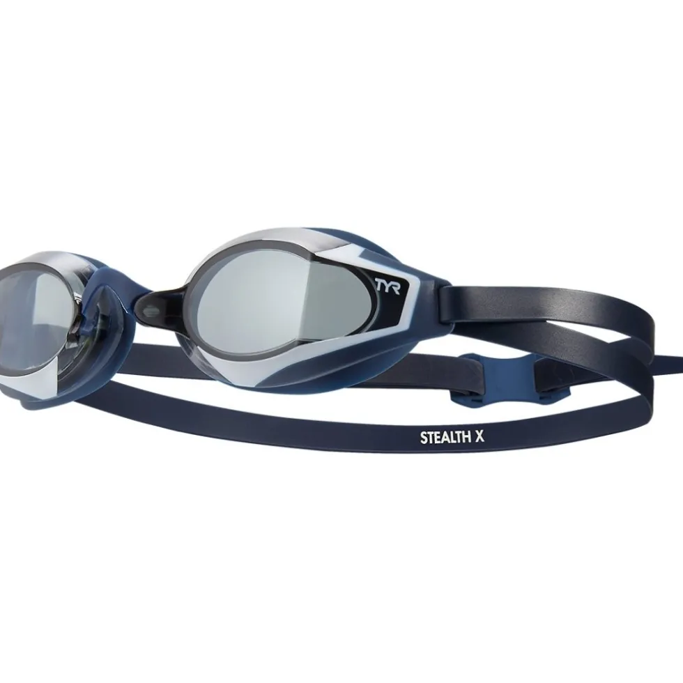 TYR Stealth-X Performance Zwembril - smoke/navy/navy