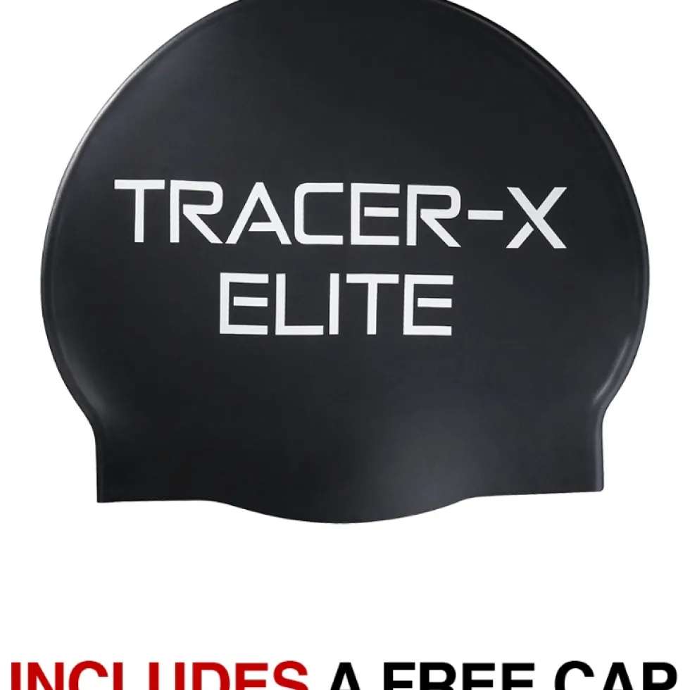 TYR Tracer-X Elite Racing Mirrored Zwembril - zilver/zwart/zilver