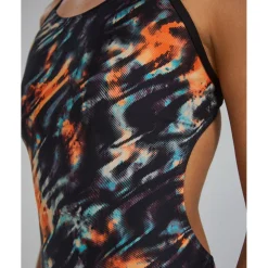 TYR Validus Durafast Elite® Cutoutfit Badpak Dames - orange/aqua/black