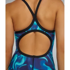 TYR Waveform Durafast Elite® Diamondfit Badpak Dames - blauw/groen