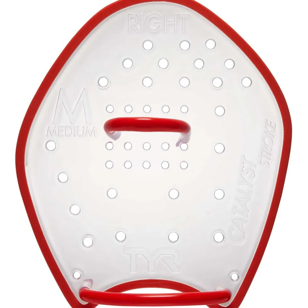 TYR Catalyst Stroke Training Zwempaddles - transparant