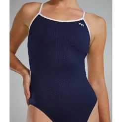TYR Hexa Durafast Elite® Trinityfit Badpak Dames - navy/white