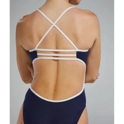 TYR Hexa Durafast Elite® Trinityfit Badpak Dames - navy/white