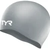 TYR Wrinkle-Free Silicone Badmuts - zilver