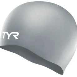 TYR Wrinkle-Free Silicone Badmuts - zilver