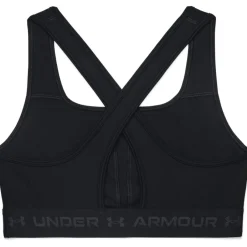Sport Bh'S|Ondergoed < Under Armour Armour® Mid Crossback Sport BH Dames - Zwart/Zwart/Jet Gray
