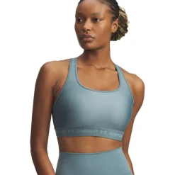 Under Armour Armour® Mid Crossback Sport BH Dames - Jasper Blue/Serpentine