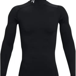 Under Armour ColdGear® Compression Mock Heren - Zwart / Wit