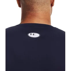 Under Armour HeatGear® Armour Shirt met Lange Mouwen Heren - Midnight Navy/White