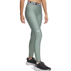 Broeken < Under Armour HeatGear® Legging Dames - Silica Green/Wit