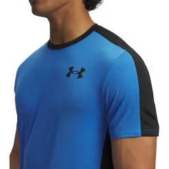 Under Armour HeatGear® Wordmark Shirt met Korte Mouwen Heren - Blue Atlantis/Black