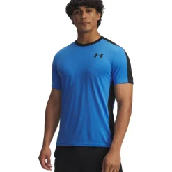 Under Armour HeatGear® Wordmark Shirt met Korte Mouwen Heren - Blue Atlantis/Black
