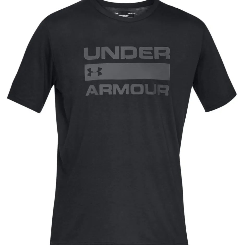 T-Shirts & Tops < Under Armour en' UA Tea Iue Wordark T-hirt - Black/Rhino Gray