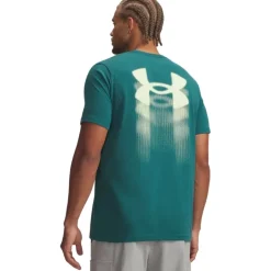 Under Armour UA Blur Logo Shirt met Korte Mouwen Heren - Rack Green/Fade Green