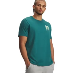 Under Armour UA Blur Logo Shirt met Korte Mouwen Heren - Rack Green/Fade Green