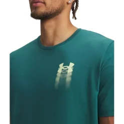 Under Armour UA Blur Logo Shirt met Korte Mouwen Heren - Rack Green/Fade Green