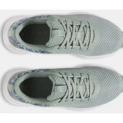 Under Armour UA Charged Aurora 2 + Trainingsschoenen Dames - Silica Green/White/Metallic Silica
