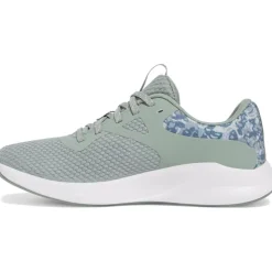 Under Armour UA Charged Aurora 2 + Trainingsschoenen Dames - Silica Green/White/Metallic Silica