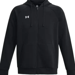 Under Armour UA Rival Fleece Hoodie met Volledige Rits Heren - Zwart/Wit