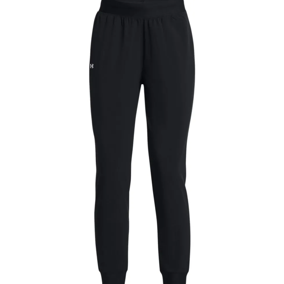 Under Armour UA Rival High-Rise Woven Broek Dames - Zwart/Wit