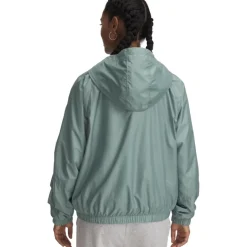 Jassen & Vesten < Under Armour UA Rival Sport Windjack Daes - Silica Green/Wit