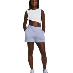 Under Armour UA Rival Terry Short Dames 1382742 - Celeste/White