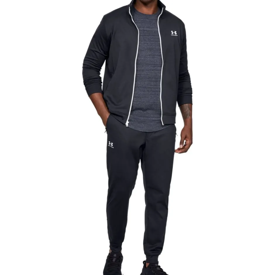 Broeken & Rokken|Broeken < Under Armour UA porttyle Joggingbroek Heren - Zwart/Wit
