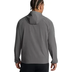 Under Armour UA Stretch Woven Windjack Heren - Castlerock/Black