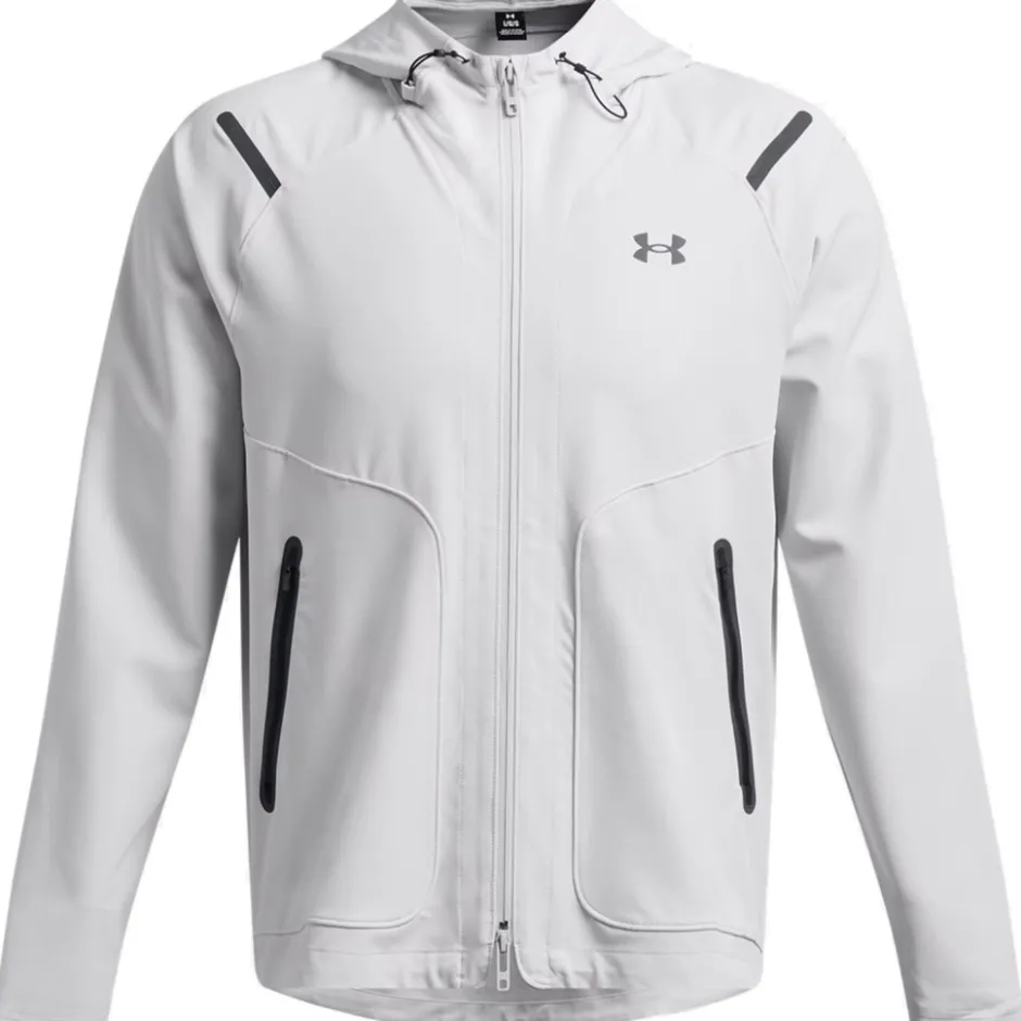 Jassen & Vesten < Under Armour UA Unstoppable Left Chest Jas Heren - Halo Gray/Zwart