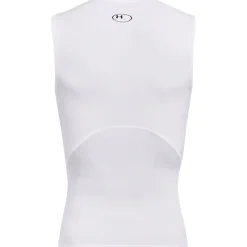 Under Armour HeatGear® Armour Shirt zonder Mouwen Heren - Wit/Zwart