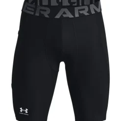 Under Armour HeatGear® Pocket Shorts Lang Heren - Zwart/Wit