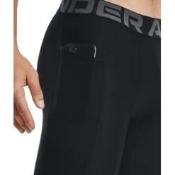 Under Armour HeatGear® Pocket Shorts Lang Heren - Zwart/Wit
