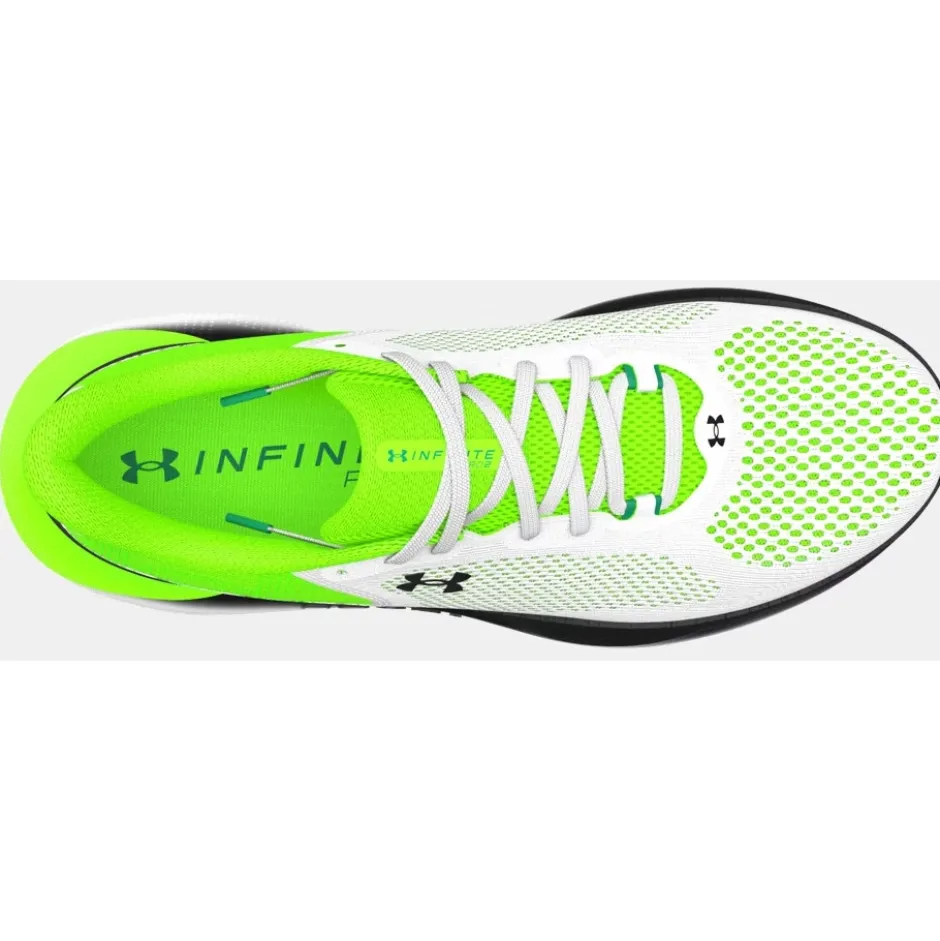 Hardloopschoenen Voor Op De Weg|Hardloopschoenen Heren < Under Armour UA Infinite Pro 2 Hardloopschoenen Heren - Wit/Hyper Green/Zwart