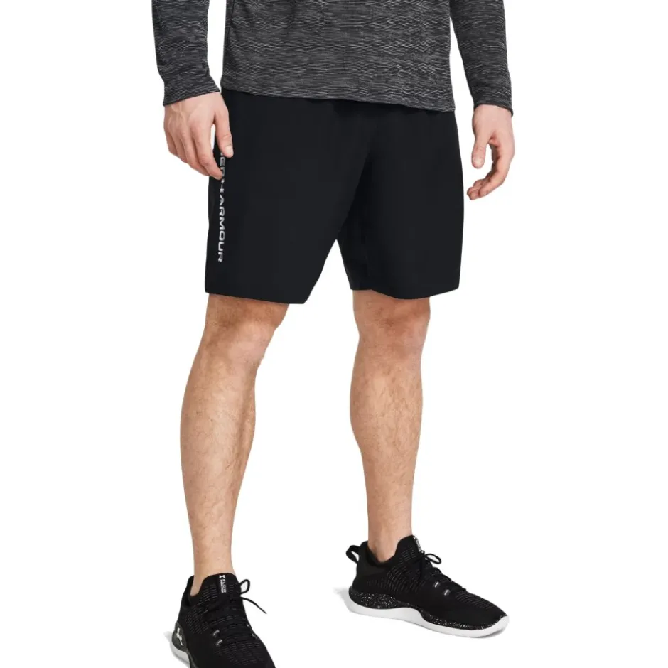 Broeken & Rokken|Broeken < Under Armour UA Tech™ Woven Wordark hort Heren - Zwart/Wit
