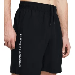 Broeken & Rokken|Broeken < Under Armour UA Tech™ Woven Wordark hort Heren - Zwart/Wit
