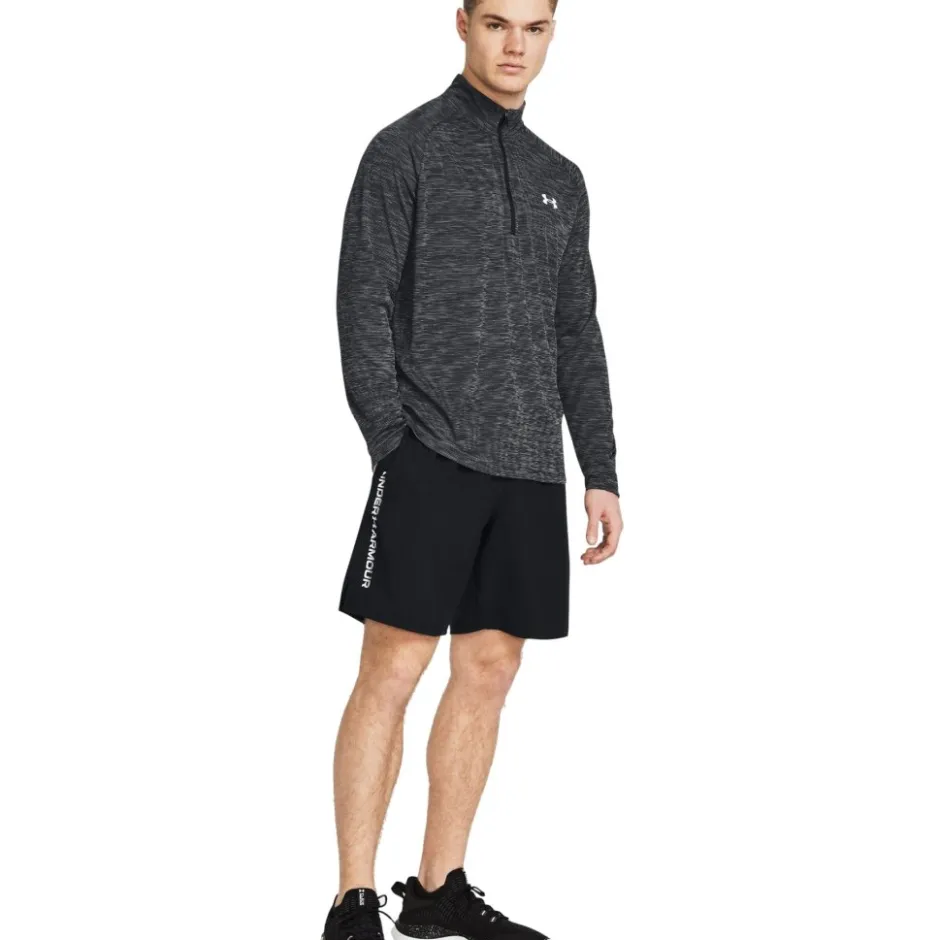 Broeken & Rokken|Broeken < Under Armour UA Tech™ Woven Wordark hort Heren - Zwart/Wit