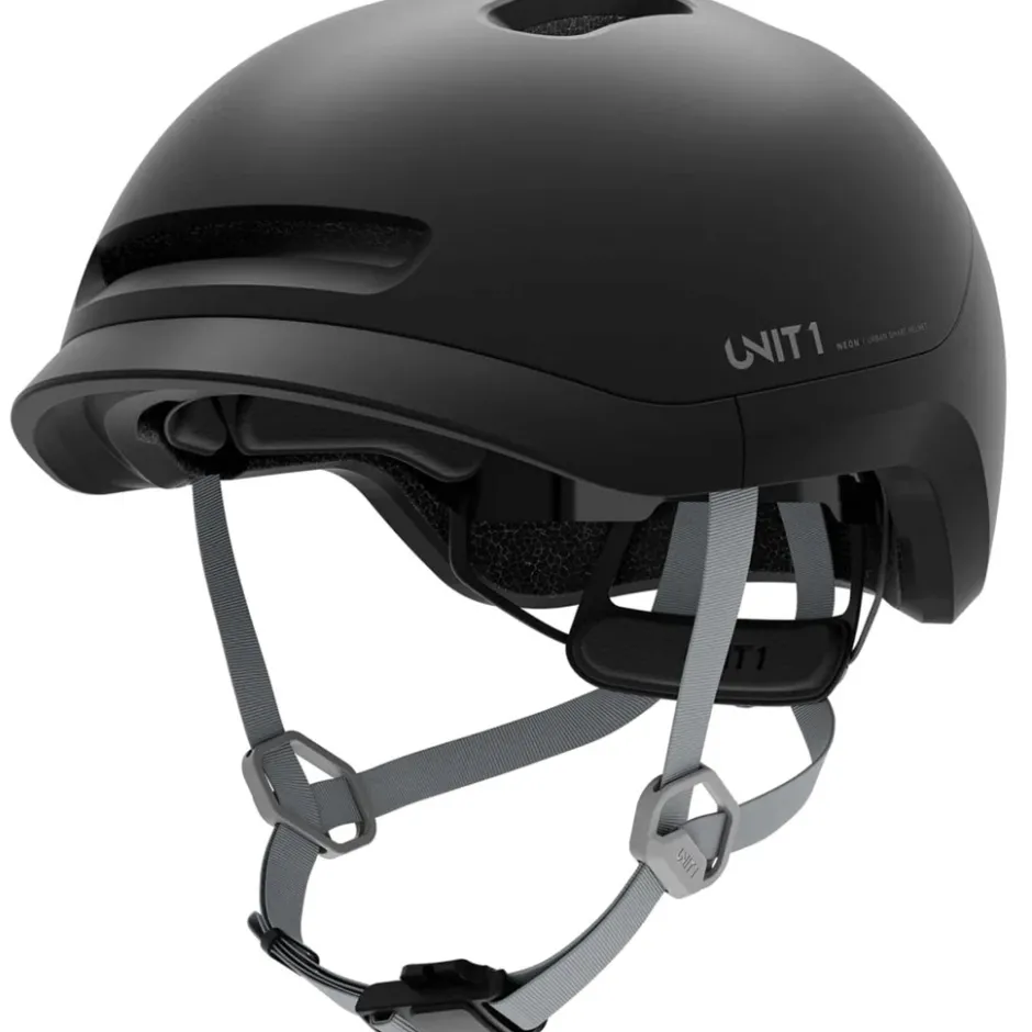 E-Bike Helmen < UNIT 1 NEON ip ie he - Charcoa/Back