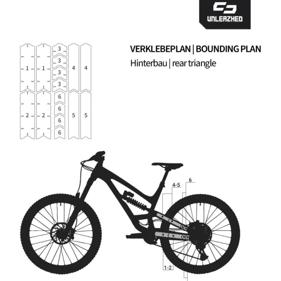 Unleazhed Frame Unscratch BP01-S Beschermfolie voor het Frame Achterkant - Clear Glossy