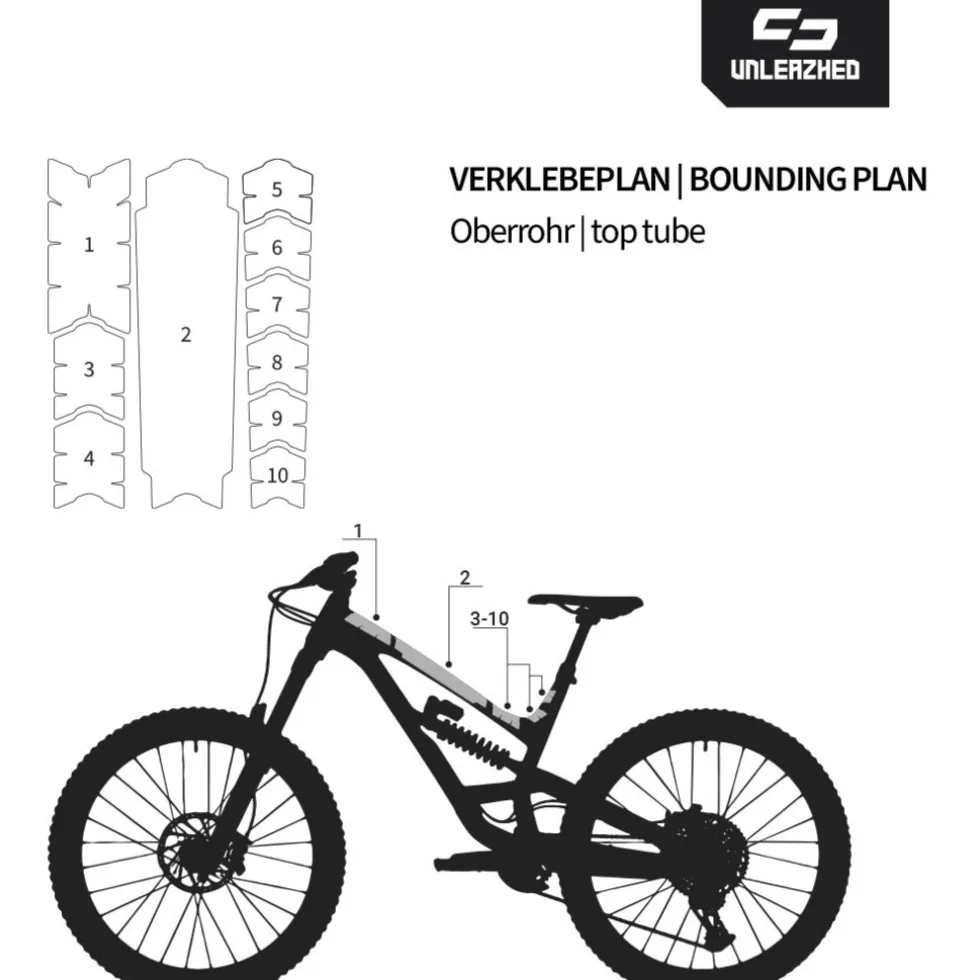 Unleazhed Frame Unscratch BP01-F XXL Beschermfolie voor het Frame - Fragment Black Matt