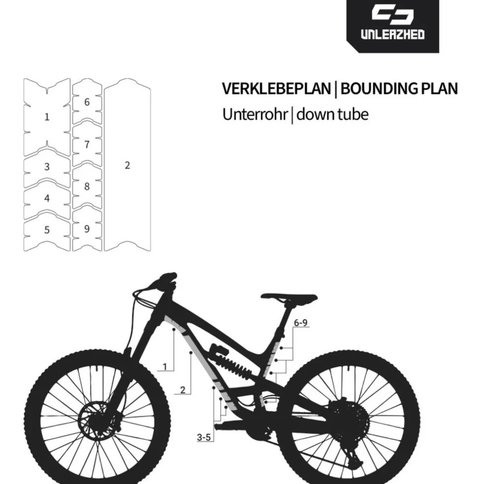 Unleazhed Frame Unscratch BP01-F XXL Beschermfolie voor het Frame - Fragment Black Matt