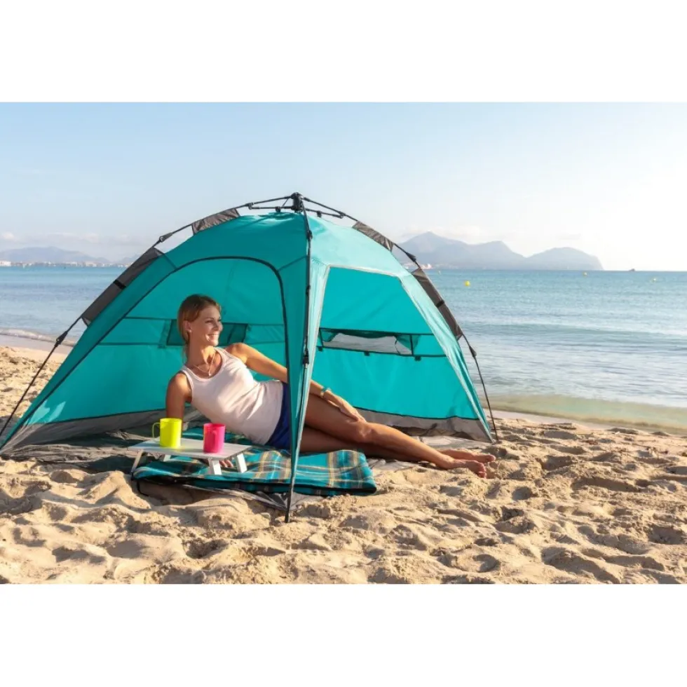 Uquip Buzzy Beach Shelter - petrol/grey