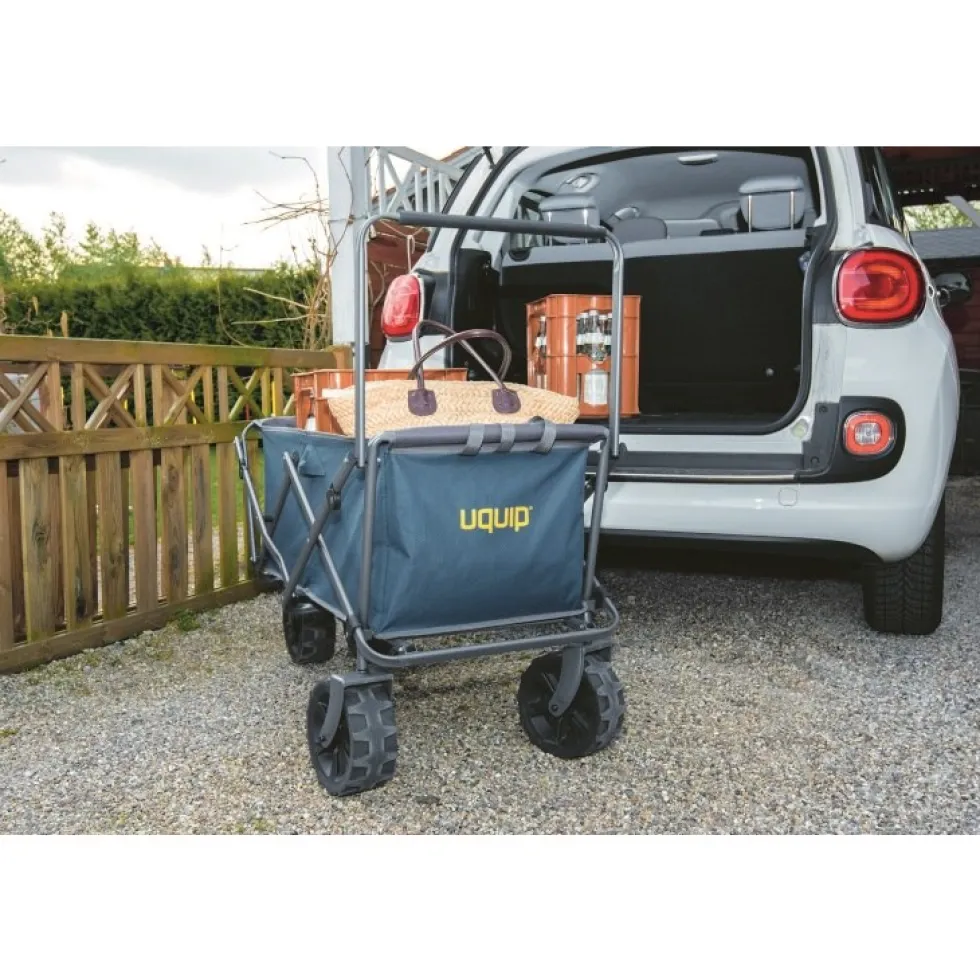 Uquip Buddy Foldable Beach Cart - petrol/grey